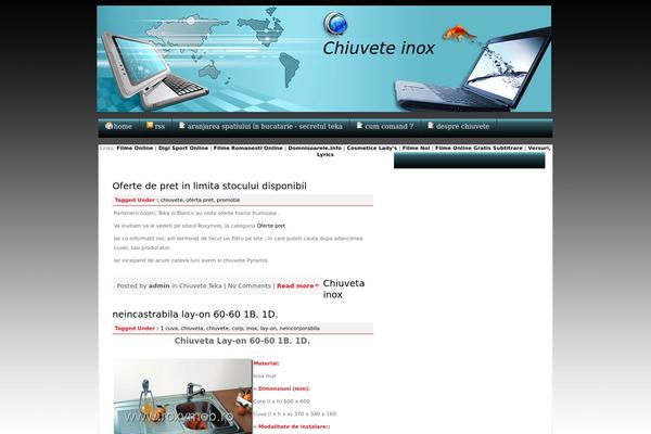 Techno theme site design template sample