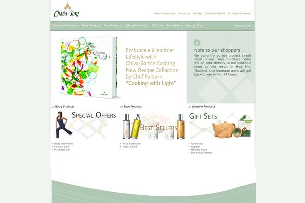 chivasomproducts.com site used Chiva-som