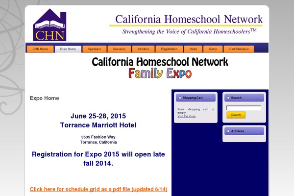 chnfamilyexpo.com site used Canvas