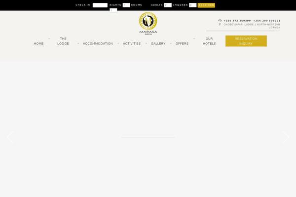 Hotel theme site design template sample