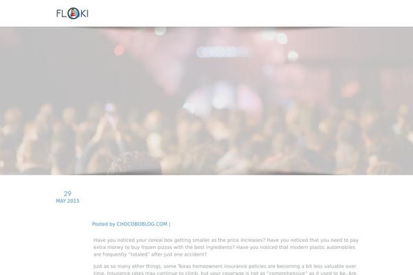 Floki theme site design template sample