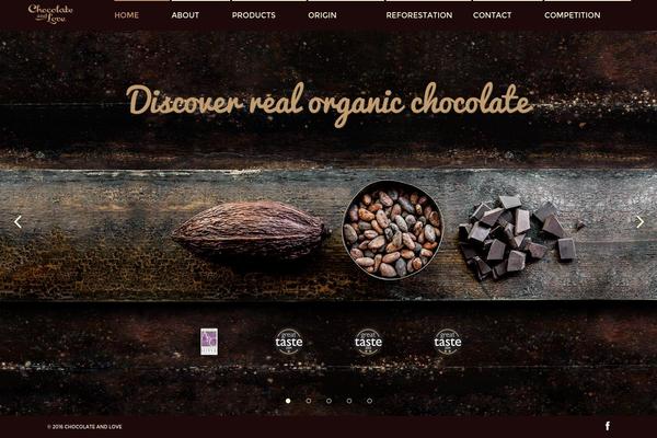 Chocolate theme site design template sample