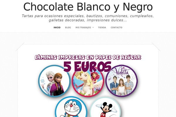 chocolateblancoynegro.com site used Capture