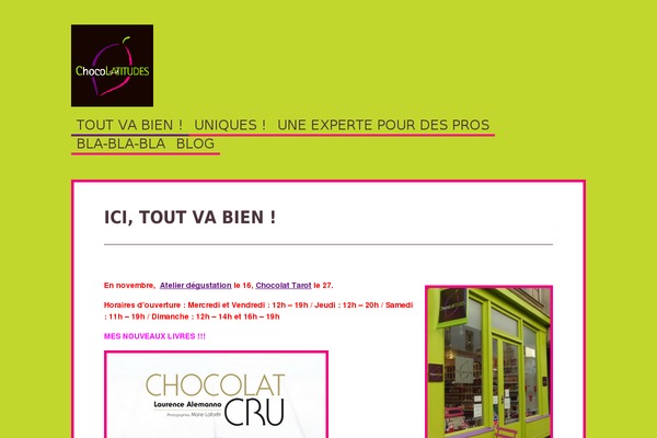 chocolatitudes.com site used Bueno