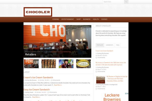 Foodpress theme site design template sample