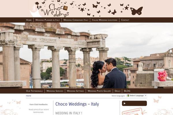 chocoweddings.com site used Istituzionale
