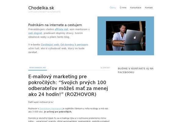 Balance theme site design template sample