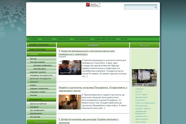 Tv theme site design template sample