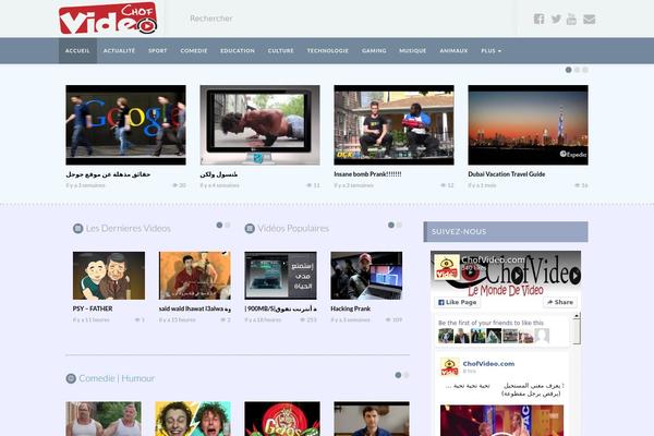 VideoTube theme site design template sample