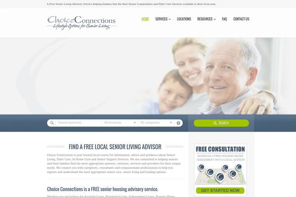Directory theme site design template sample