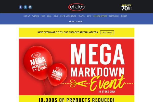 choicediscount.com site used Choicetheme