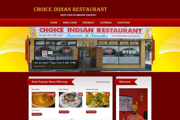 choiceindianrestaurant.co.nz site used Bordeaux