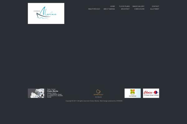 Cold theme site design template sample