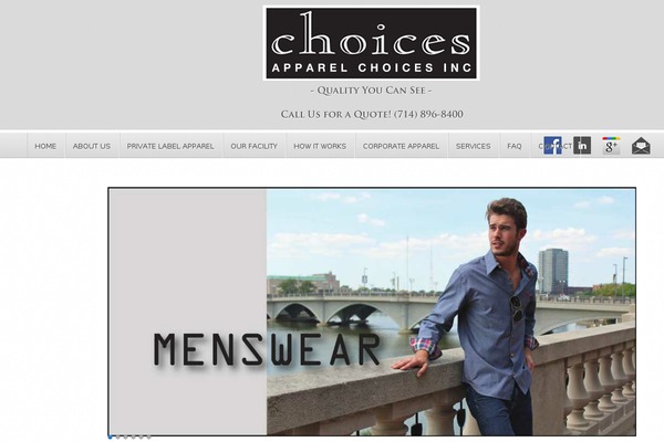 Choices theme site design template sample
