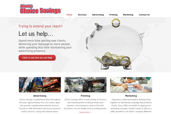 Caffeine theme site design template sample