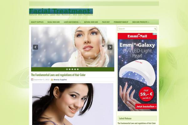 Beautifulskin theme site design template sample