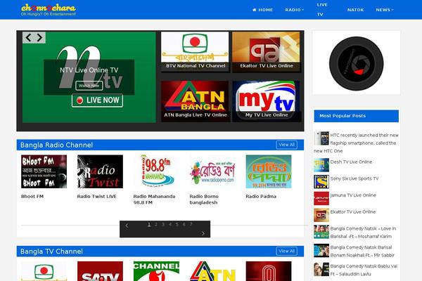 Magazinevibe theme site design template sample