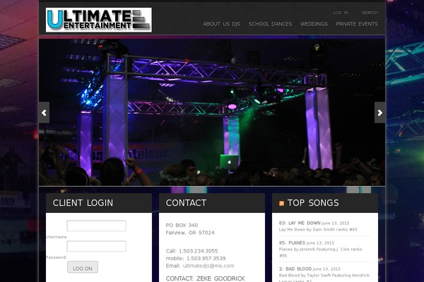 Rockit theme site design template sample