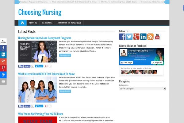 WordPress website example screenshot