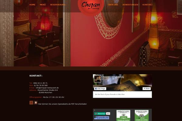 Verona theme site design template sample