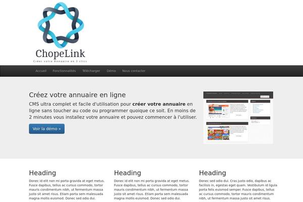 Horizons theme site design template sample