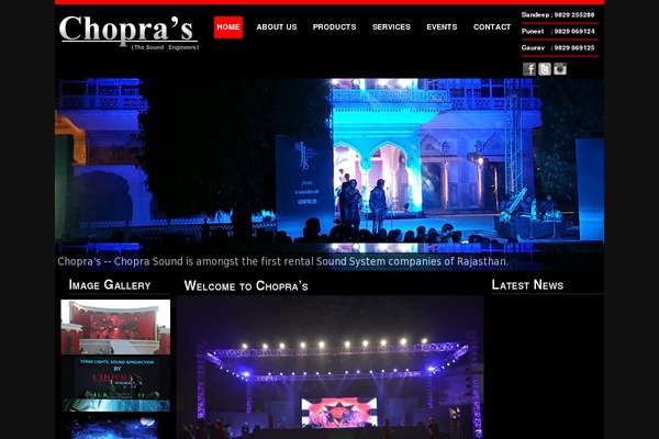 pandora theme site design template sample