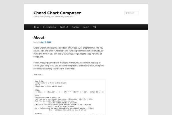 Twenty Eleven theme site design template sample