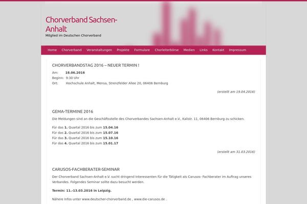 chorverband-sachsen-anhalt.de site used Travelify