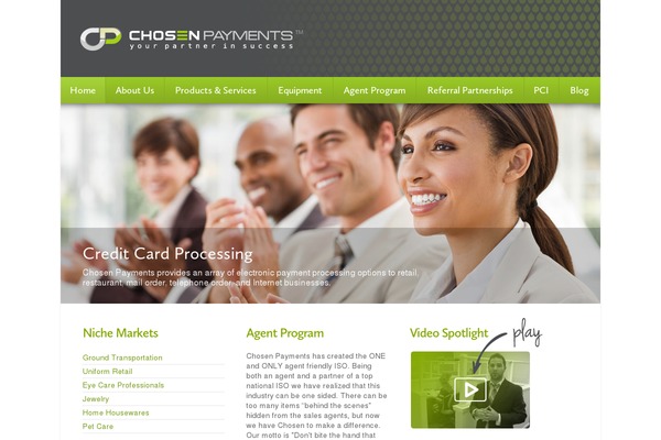 Chosen theme site design template sample