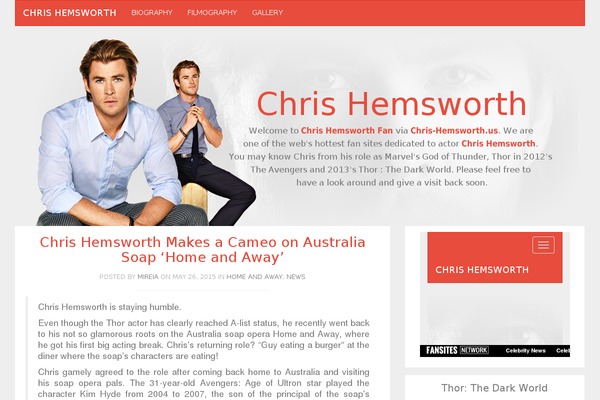 Simple theme site design template sample