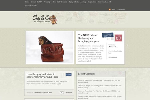 Postcard theme site design template sample
