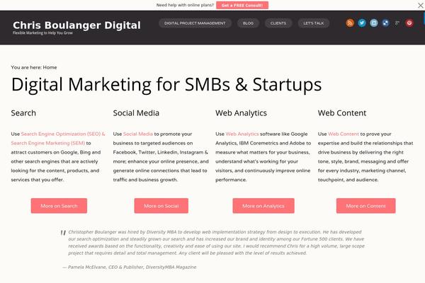 On Topic theme site design template sample