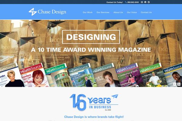 Chase theme site design template sample