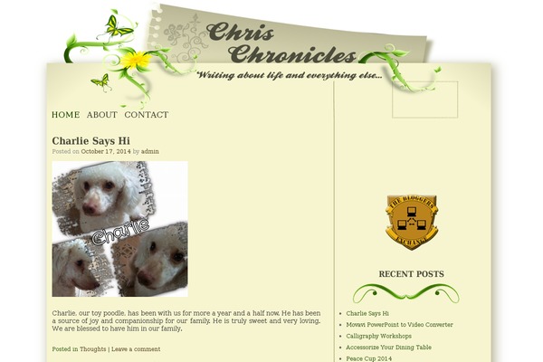 chrischronicles.com site used Recycle