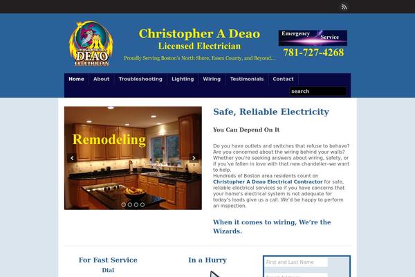 chrisdeaoelectrician.com site used Wp-boundless101