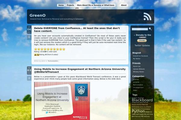 Aeros theme site design template sample