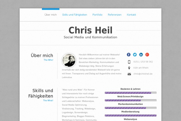 Perfectcv theme site design template sample