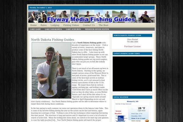 Fishing theme site design template sample