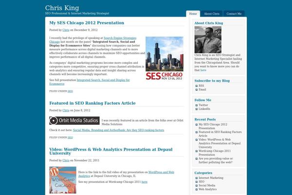 Shades of Blue theme site design template sample