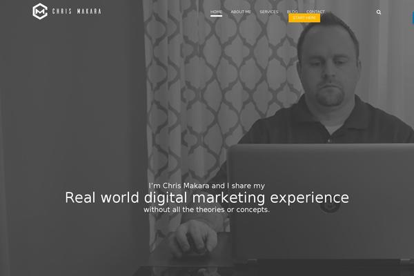 chrismakara.com site used Chris