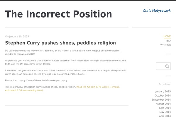chrismatyszczyk.com site used Ravage