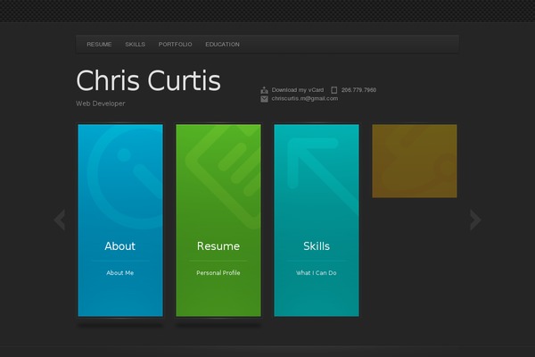 Cascade theme site design template sample