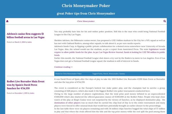 chrismoneymakerpokerfan.net site used palabras