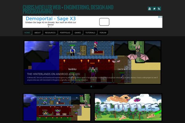 Parabola theme site design template sample