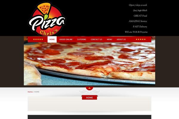 The Restaurant theme site design template sample