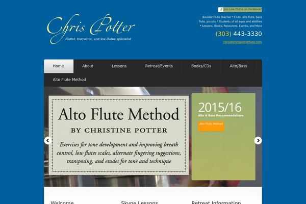 chrispotterflute.com site used Theme1752