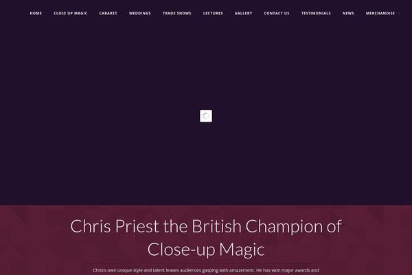 chrispriest.com site used Audaz-theme
