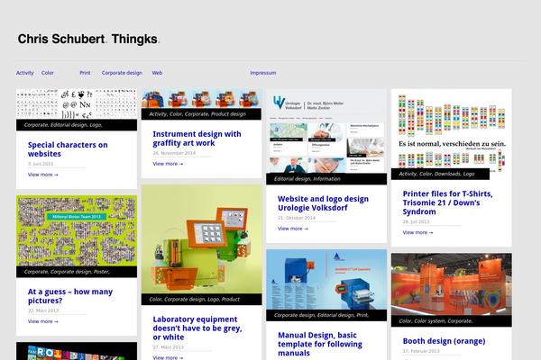 Gridly theme site design template sample