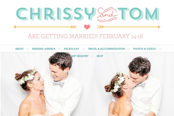 Wedding theme site design template sample