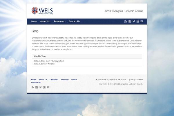 Risen theme site design template sample